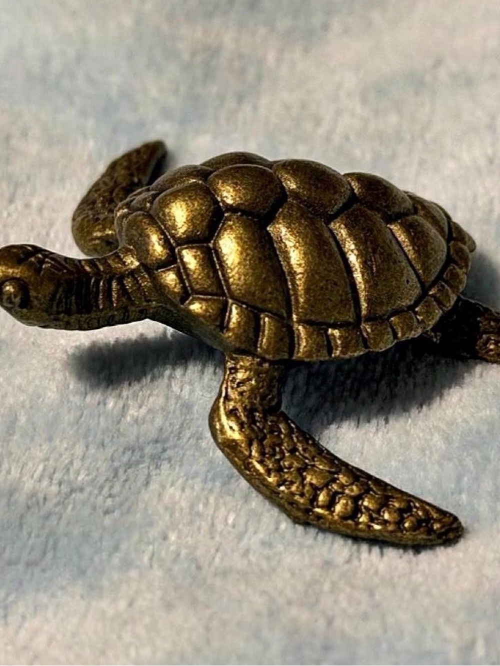 Solid Brass Sea Turtle Décor Figurine #179